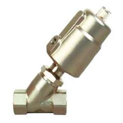 Zawór kątowy z siłownikiem ze stali nierdzewnej