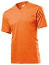 T-SHIRT MĘSKI V-NECK - SST2300 ORA - OCHRONA CIAŁA