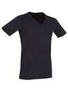 T-SHIRT MĘSKI V-NECK Z GŁĘBOKIM DEKOLTEM - SST9690 BLO - OCHRONA CIAŁA