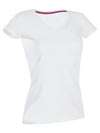 T-SHIRT V-NECK - SST9710 WHI - OCHRONA CIAŁA